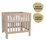 Set | Box Bart Sand Incl. Boxmatras Comfort en Boxkleed Minimal