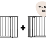 Set | 2x Traphek Baaloo Powerclose Easy Zwart 73-107cm