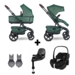 SET COMPLEET | Kinderwagen Easywalker Jimmey Pine Green + Autostoel Maxi-Cosi Pebble Pro2 + Accessoires
