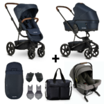SET | Kinderwagen Easywalker Harvey³ Premium Sapphire Blue + Autostoel Nuna Pipa Urbn&Accessoires
