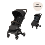 Buggy Novi Baby® Sky Black Melange met Voetenzak