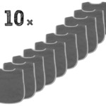 Set 10x Slabbers Funnies Uni Grijs