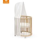 Mini Bed Stokke® Sleepi™ V3 Natural incl. Matras + Gratis Piekstok&Sluier