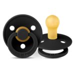 Fopspeen Bibs Round Black 0-6mnd