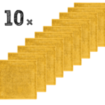 Set 10x Spuugdoeken Funnies Uni Ochre