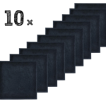 Set 10x Spuugdoeken Funnies Uni Zwart