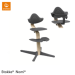 Kinderstoel Stokke® Nomi Anthracite/Natural met Babyset
