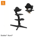 Kinderstoel Stokke® Nomi Black/Black + Babyset