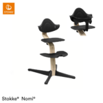 Kinderstoel Stokke® Nomi Black/Natural + Babyset