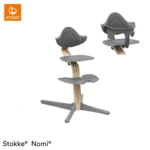 Kinderstoel Stokke® Nomi Grey/Natural + Babyset