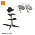 Kinderstoel Stokke® Nomi Black/Natural met Newbornset