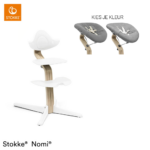 Kinderstoel Stokke® Nomi White/Natural met Newbornset
