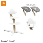Kinderstoel Stokke® Nomi White/Natural incl. Newbornset + Babyset