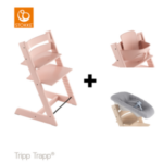 SET | Kinderstoel Stokke® Tripp Trapp® Serene Pink met Newbornset + Babyset