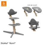 Kinderstoel Stokke® Nomi Grey/Natural incl. Newbornset + Babyset