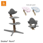Kinderstoel Stokke® Nomi Grey/Walnut incl. Newbornset en Babyset