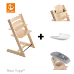 SET | Kinderstoel Stokke® Tripp Trapp® Natural met Newbornset&Eetblad + Babyset