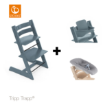 SET | Kinderstoel Stokke® Tripp Trapp® Fjord Blue met Newbornset + Babyset