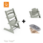 SET | Kinderstoel Stokke® Tripp Trapp® Glacier Green met Newbornset + Babyset