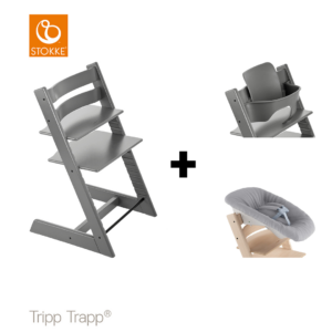 SET | Kinderstoel Stokke® Tripp Trapp® Storm Grey met Newbornset + Babyset