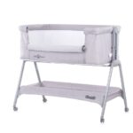 Co-Sleeper Chipolino Wieg Sweet Dreams Grey Incl. Wielen