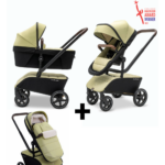 Kinderwagen The Jiffle Green + GRATIS Voetenzak
