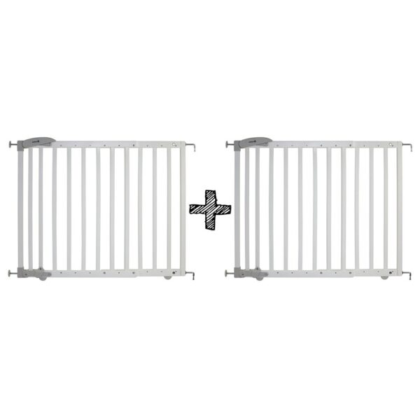 SET | 2x  Traphek Safety 1st. Dual Close Wood White - Afbeelding 1