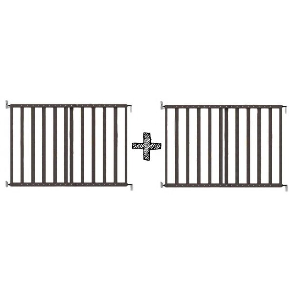 SET | 2x Traphek Noma Hout Grijs - Afbeelding 1