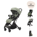 Buggy Novi Baby® Travel Go Green Melange met Voetenzak