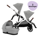 Twin Kinderwagen Cybex Gazelle S Stone Grey/Mid Grey