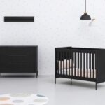 Babykamer Marble Black (Ledikant + Commode)