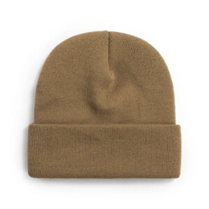 Mini Fashion™ - Eigen lettertype - Gepersonaliseerde Beanie Muts Camel / 1 / S (0-18 maanden) | Educatief Speelgoed