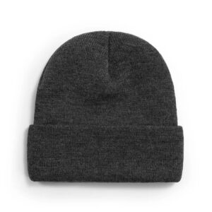 Mini Fashion™ - Eigen lettertype - Gepersonaliseerde Beanie Muts Donkergrijs / 1 / L (5-65+ jaar) | Educatief Speelgoed