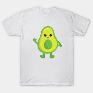 Mini Fashion™ - Matchen Met De Familie - Avocado T-shirt Wit Avocado zonder pit / Kinderen - XL | Educatief Speelgoed