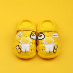 Mini Fashion™ - Leuk Astronauten Ontwerp - Kinder Slippers Geel / 150mm (1-2 jaar) | Educatief Speelgoed