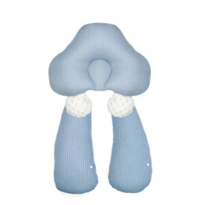 SnuggleNest™ - Veilige Slaapjes - Babykussen Blauw kussenset | Educatief Speelgoed
