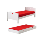 Kinderbed Amori 90x200 Wit met Bedlade
