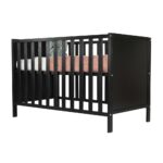 Ledikant Colorfull Home Anett Platte Spijlen 60x120 Black