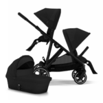 Duo Kinderwagen Cybex Gazelle S Moon Black/Black - Black Frame