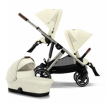 Duo Kinderwagen Cybex Gazelle S Seashell Beige/Light Beige - Taupe Frame