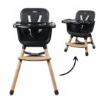 Kinderstoel Ding Wood Daily Black