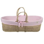 Wieg Mozes Funnababy Incl. Bekledingset Muslin Luxe Light Pink