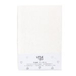 Hoeslaken Kinderwagen Little Boo Uni White 2-pack