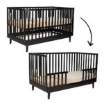 Meegroeiledikant Novi at Home® Elise 70x140 Zwart