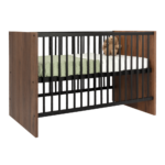 Ledikant Colorfull Home Luna Black/Walnut