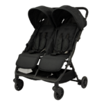 Duobuggy Novi Baby® Foss Go All Black + 2 x Voetenzak Cozy Cloud Go Dark Grey