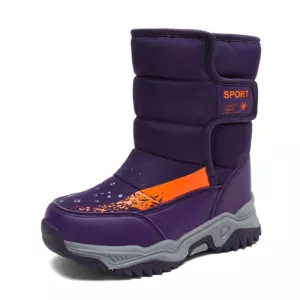 Mini Fashion™ - Zachte Pluche Voering - Winterlaarzen Paars / 33 (7-8 jaar) | Educatief Speelgoed