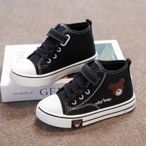 Mini fashion™ - Ademend&Luchtig - Kinder Sneakers Zwart / 37 (9-10 jaar) | Educatief Speelgoed