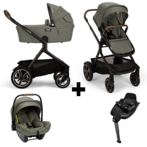 Kinderwagen Nuna DEMI Next Pine + Autostoel Nuna PIPA Next Pine&Base Nuna 360 System