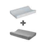 Aankleedkussen Comfort Uni Grijs + Aankleedkussenhoes Meyco Jersey Grijs